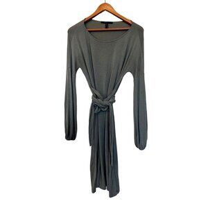 BCBGMaxAzria Belted Fit & Flare Midi Dress